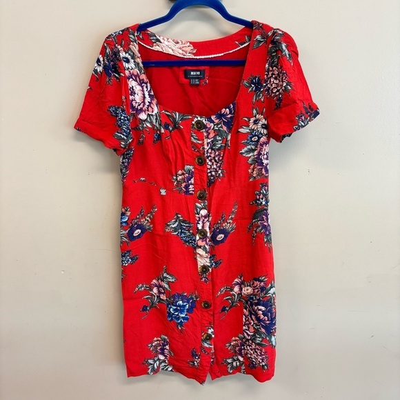 Anthropologie Maeve Caldwell floral Buttondown Dress. Size 12 - Picture 6 of 15